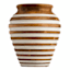 Honeybloom Wood Carved Vase, 9.5"
