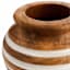 Honeybloom Wood Carved Vase, 9.5"