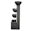 Lighted Modern Bowl Standing Outdoor Fountain Grey, 31.5"