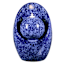 Halo Reactive Glaze Standing Outdoor Fountain With Light Blue, 22"