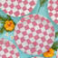 Oh Joy! Pink Checkered Dinner Plate, 10"