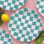 Oh Joy! Blue Checkered Dinner Plate, 10"