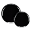 20-Count Bespoke Black Combo Plates, 10.625"/8.625"