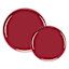 20-Count Cranberry Bespoke Combo Plates, 10.6"/8.6"