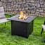 Grammercy Gas Fire Pit Table Stainless Steel Burner 50000 Btu, 30"