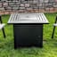 Grammercy Gas Fire Pit Table Stainless Steel Burner 50000 Btu, 30"