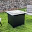 Grammercy Gas Fire Pit Table Stainless Steel Burner 50000 Btu, 30"