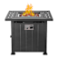 Grammercy Gas Fire Pit Table Stainless Steel Burner 50000 Btu, 30"