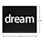 Dream Canvas Wall Sign, 14x11