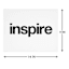Inspire Canvas Wall Sign, 14x11