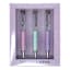 Set 3 Pens Purple Sparkles