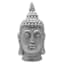 Found & Fable Silver Buddha Head, 22"