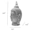 Found & Fable Silver Buddha Head, 22"