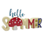 Sunny Club Hello Summer Decor, 12"