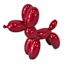 Metallic Red Balloon Dog Outdoor Garden Statue, 4"