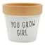 Indoor Crazy Plant Lady Ceramic Planter, 5"