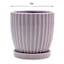 Providence Indoor Bridget Lilac Ceramic Planter with Saucer, 6"