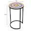 21IN Salma mosaic metal plant stand