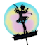 Angel Solar Yard Stake, 18"