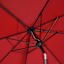 Red Crank & Tilt Round Patio Umbrella, 7.5'