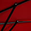 Red Crank & Tilt Round Patio Umbrella, 7.5'