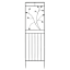 Black Metal Leaf Garden Trellis, 84"