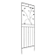 Black Metal Leaf Garden Trellis, 84"