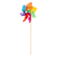 Multicolor Dot Wooden Whirligig, 29.9"