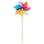 Multicolor Dot Wooden Whirligig, 29.9"