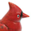 Red Metal Cardinal Outdoor Garden Statue, 11"