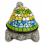 Mosaic Turtle Solar Light Outdoor Garden Statue, 10.5x7