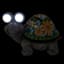 Mosaic Turtle Solar Light Outdoor Garden Statue, 10.5x7