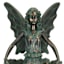 Rustic Copper Fairy Bird Feeder Outdoor Garden Statue, 20.5"