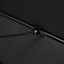 Black Crank & Tilt Round Patio Umbrella with Pom-Pom Fringe, 9'