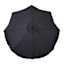 Black Crank & Tilt Round Patio Umbrella with Pom-Pom Fringe, 9'