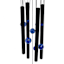 Blue Bead Metal & Wood Wind Chime, 25.2"
