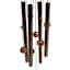 Wooden Wind Chime, 25"