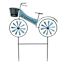 Blue Metal Bike Yard Stake, 27"