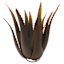 Copper Metal Aloe Plant Outdoor Garden Statue, 19"