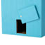 Blue Birdhouse with Floral Accents, 10"