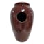 Red Ceramic Glaze Outdoor Fountain, 24"