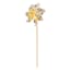 Honeybloom Yellow Honey Bee Whirligig, 19"