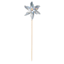 Sunny Club Silver Holographic Whirligig, 12"