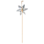 Sunny Club Silver Holographic Whirligig, 12"
