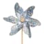 Sunny Club Silver Holographic Whirligig, 12"