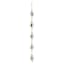 Found & Fable Metal Diamond Gold Wind Chime, 50"