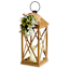 Honeybloom Wood & Floral Outdoor LED Lantern, 26"