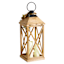 Honeybloom Wood & Floral Outdoor LED Lantern, 26"