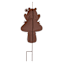 Frog Sitting On a Mushroom Metal Yard Stake, 30"