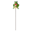 Frog Holding a Mushroom Metal Yard Pick, 18"